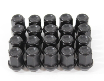 20 x Bimecc Black Steel Wheel Nuts M12x1.5mm Pitch