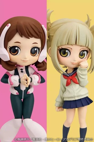 BANPRESTO My Hero Academia Q posket Ochako Uraraka Ⅱ & Himiko Toga Figure set JP - Picture 7 of 7