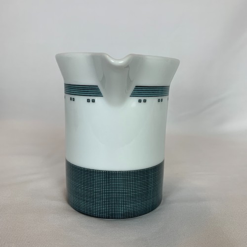 Dansk Gridworks Blue White Creamer & Sugar Bowl w/Lid Portugal Microwave Safe - Picture 12 of 16
