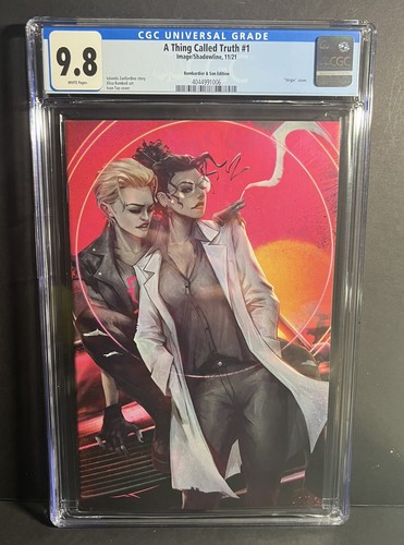 A Thing Called Truth #1 CGC 9.8 Ivan Tao Virgin Variant Bombardier LTD 400