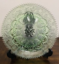 Vintage Duncan&Miller Light Green Sandwich 12" Deviled Egg Tray Plate Platter 