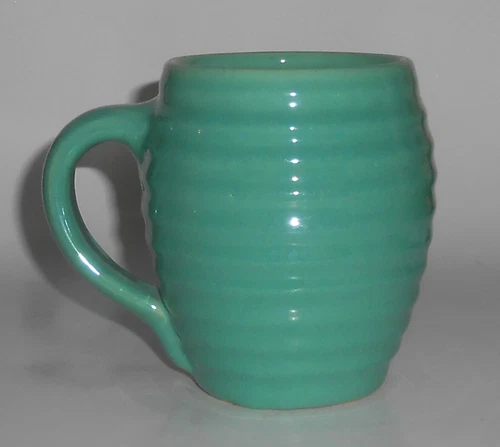 Vintage Bauer Pottery Ring Ware Jade Barrel Beer Mug
