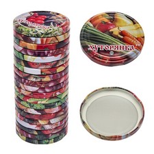 EURO LID FOR CANNING SCREW TWIST OFF KHUTORYANKA (20 PCS / PACK)