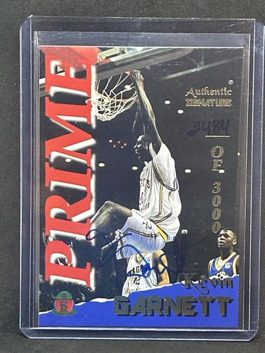 1995 Signature Rookies Prime Auto /3000 Kevin Garnett #16 Auto RC HOF B1