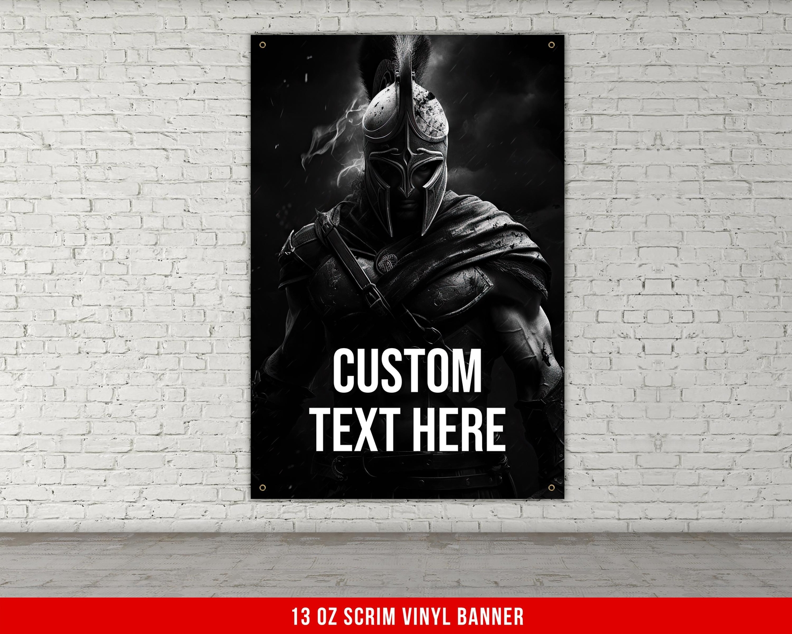 Spartan Banner - Motivational Wall Art for Home Gym Decor