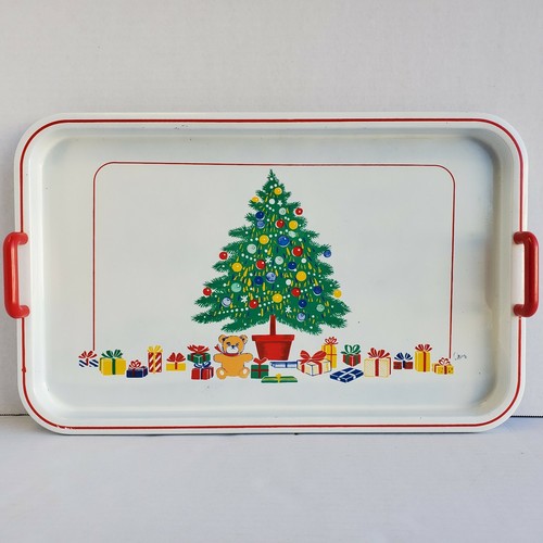 Vintage Himark Toyo Melamin 3 Stck. Satz Tablett Set Weihnachtsbaum Geschenke Japan - Bild 3 von 6