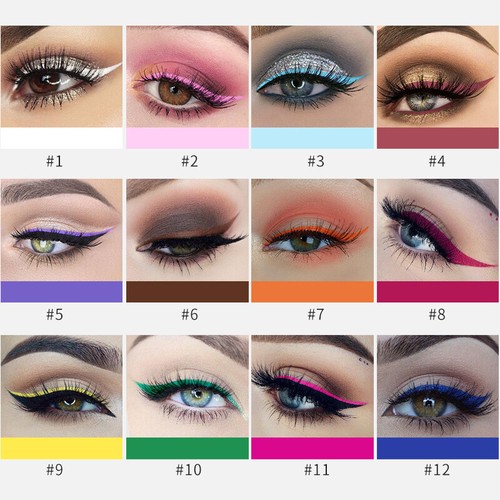 Waterproof Liquid Eyeliner Pen Long Lasting Neon Fluorescent Eye Liner Makeup ⁿ - Picture 23 of 81