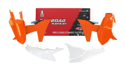 RTECH KUNSTSTOFF KIT ORANGE-SCHWARZ-WEISS KTM EXC 500 2024
