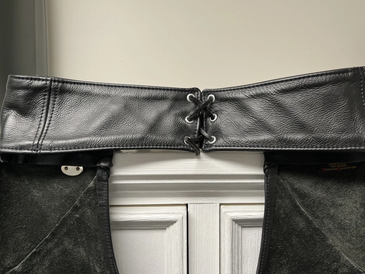 Harley davidson leather chaps hotsell ebay
