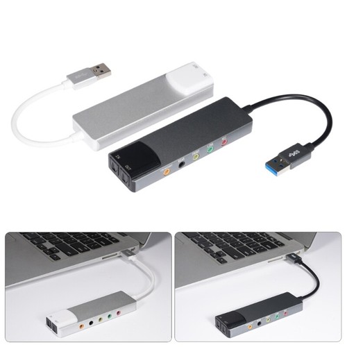 Portable USB Sound Card with 5.1 Surround Sound Capability for Gaming - Afbeelding 6 van 10