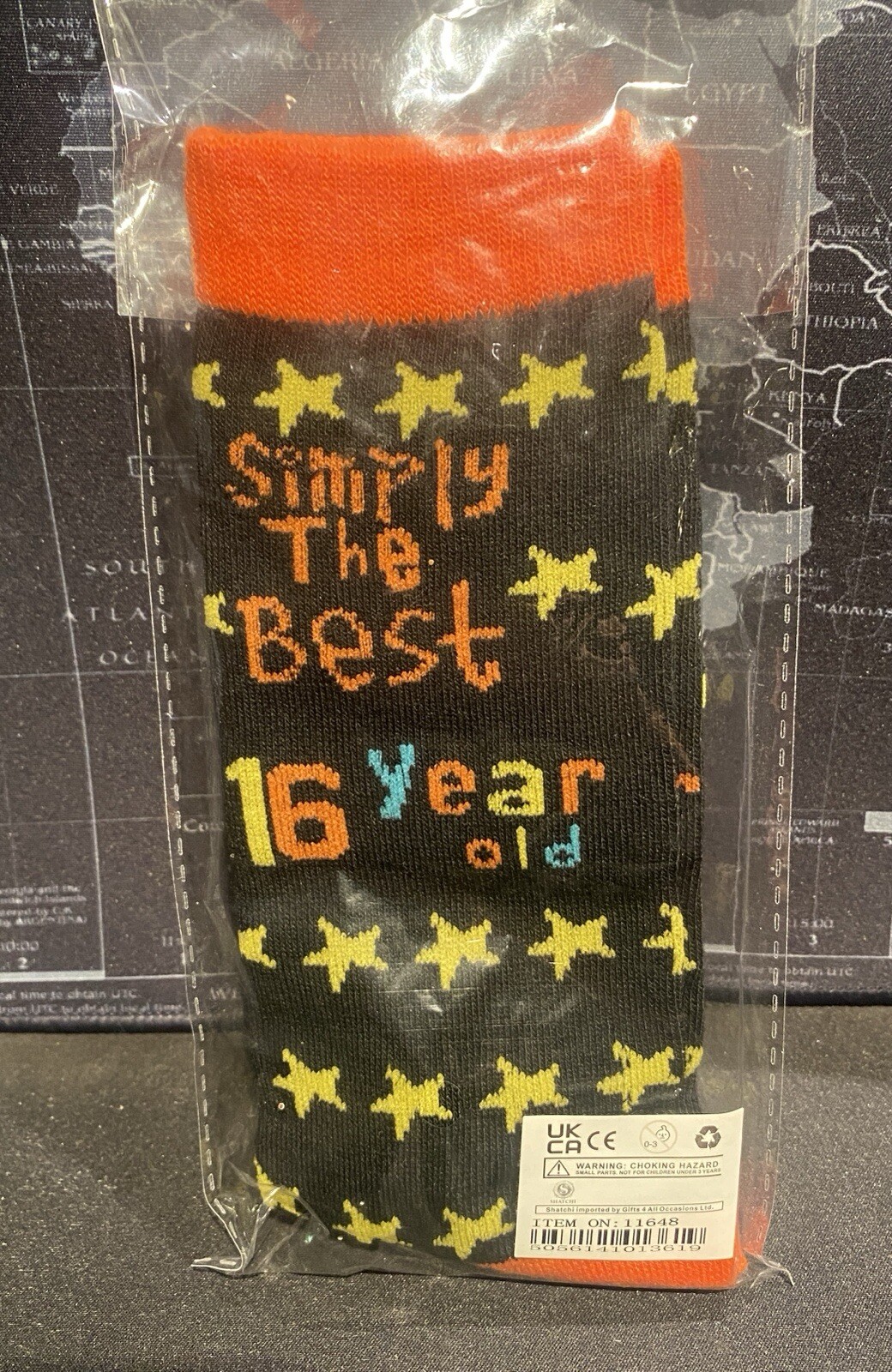 Shatchi Simply The Best Age 16 Year Old Novelty Socks Birthday Gift Present