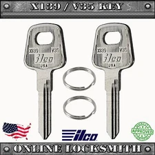 2 New Uncut Key Blanks For Many Audi / Porsche / Volkswagen Vehicles V35 / X139