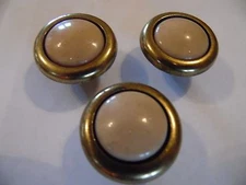 New,Antique Brass Cabinet,Dresser,Desk Knobs/Pulls With Plastic Inserts for Door
