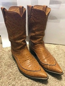 botas justin de avestruz