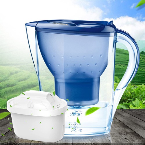 3.5L Water Filter Jug Style Blue with 1 Cartridge Filter Reduces Limescale & Chlorine - Picture 6 of 12