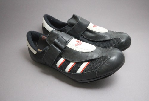 ADIDAS Bike Bicycle Shoe Look Cleats / Sz. 39 1/3 UK 6 / Black / Vintage 1990s - Bild 1 von 11