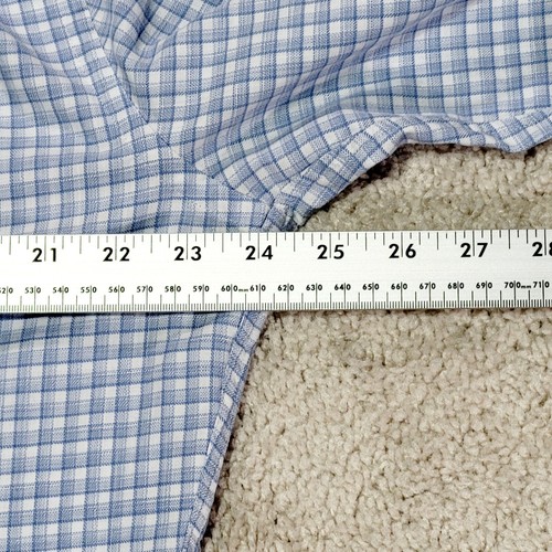 Peter Millar Collection Shirt Men L Blue Check Plaid Long Sleeve Button Up - Picture 12 of 13