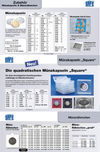 8 Cápsulas de Monedas EURO Curso j1x 1,2, 5,10, 20,50 Céntimos Safe 6790 - Imagen 2 de 13