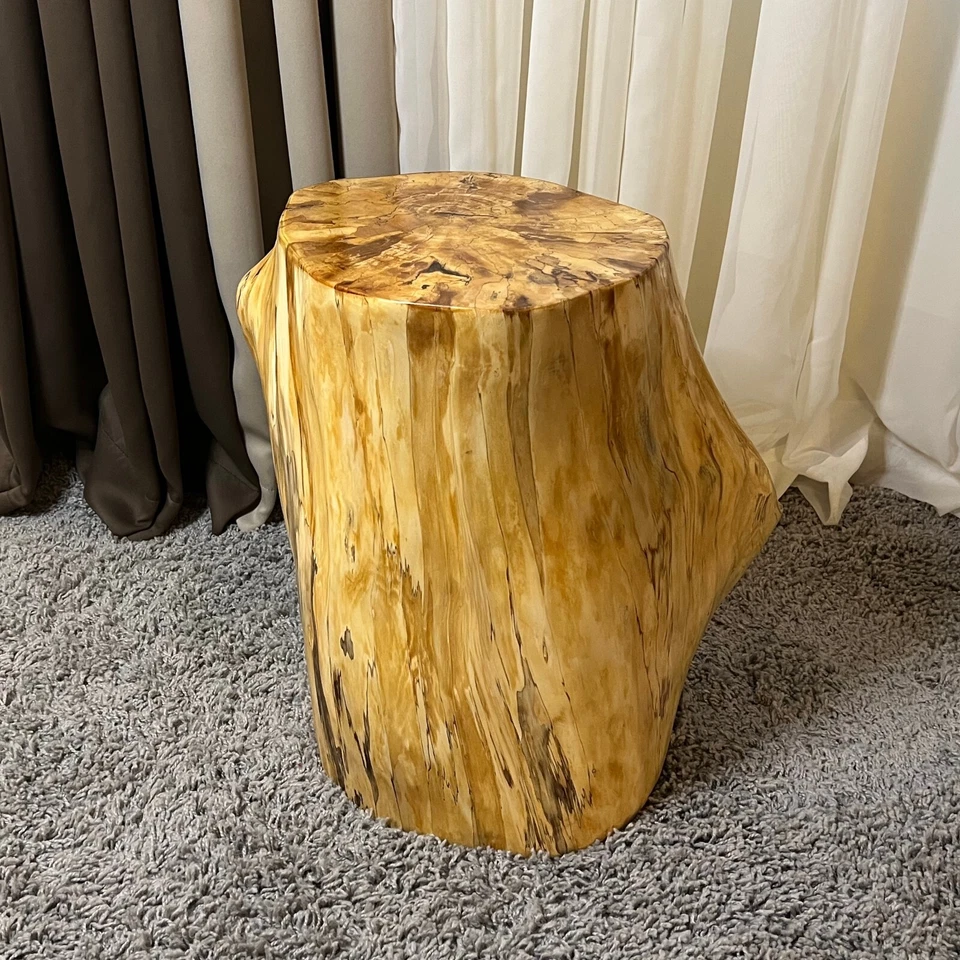 18.5" Stump Live Edge Table, Natural Edge Side Table, Plant Stand, Nightstand - Image 4 of 4