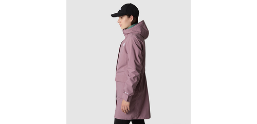 The North Face City Breeze Rain Parka II Women Fawn Grey Full Zip Coat XS SS318 - 第 4/13 張圖片