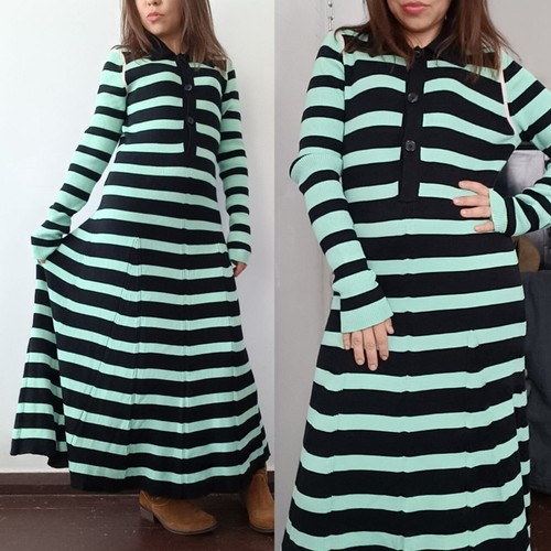 PS Paul Smith Knitted Polo Dress Horizontal Stripes size M - Picture 5 of 15