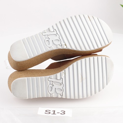 Sandalia Paul Green para mujer talla 6 color coñac tostado deslizable cuña plataforma mula súper suave - Imagen 8 de 14