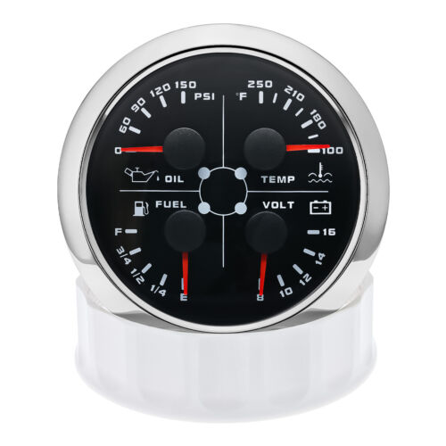 Juego de 2 medidores 85 mm GPS velocímetro 200 MPH con velocímetro y 85 mm calibre 4 en 1 con sensor - Imagen 7 de 20