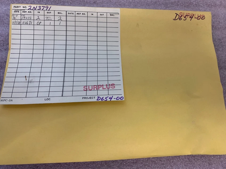 PN# 2N3791 - PPC PRODUCTS - TRANSISTOR - Image 4 of 4