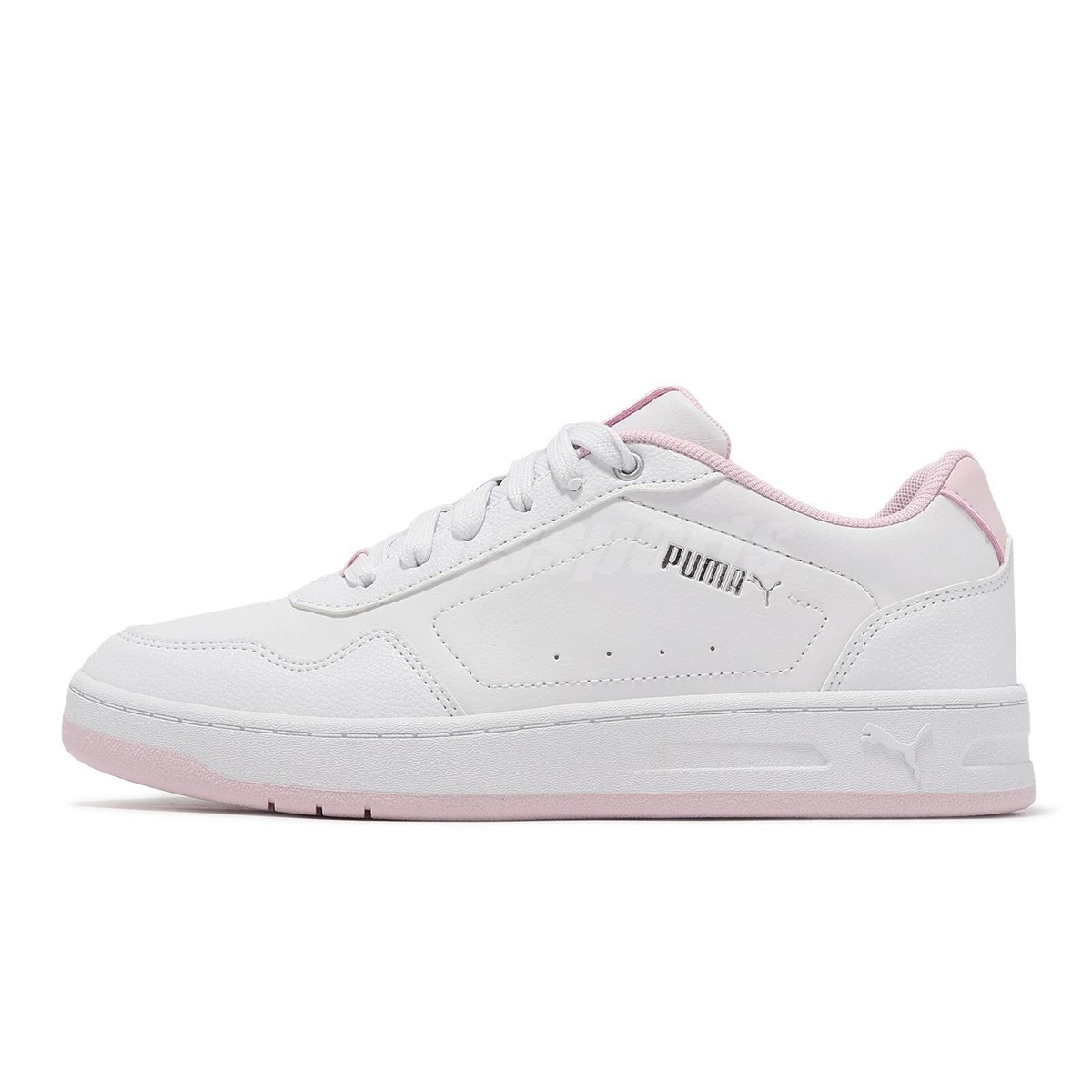 ☆PUMA☆ Coat Classic White Pink Silver 39502104 395021-04 Puma Court Classy White Pink Silver Women LifeStyle Casual