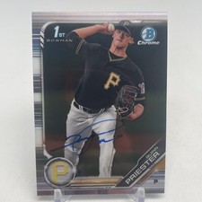 Quinn Priester 2019 Bowman Draft REFRACTOR SIGNED BDC-44 Boston Red Sox