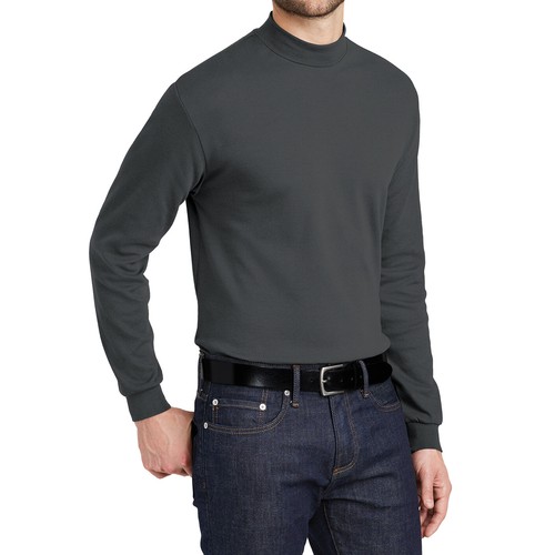 Mafoose Men's Interlock Knit Mock Turtleneck Sweaters K321 - Picture 14 of 18