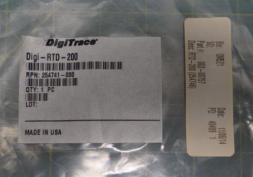 DigiTrace Digi-RTD-200 Three-Wire Ambient Temperature Sensor w/ 1/2"NPT Fitting - Picture 3 of 9