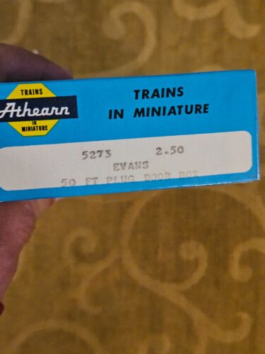 HO Athearn Trains in Miniature Blue Box 5273 Evans 50 FT Plug Door Box - Picture 2 of 2