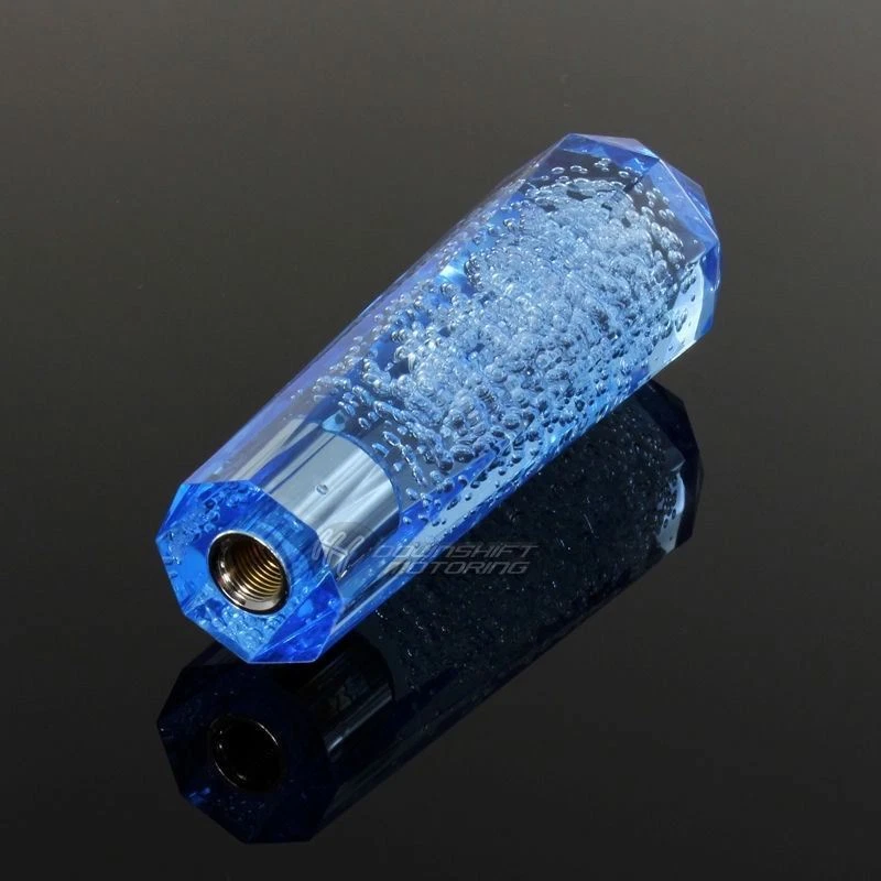JDM VIP Diamante Cristal Manual Burbuja Cambio Perilla 150mm AZUL Para Volkswagen Foto 4 de 4