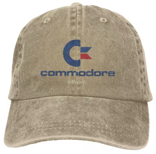 Beige - Commodore Baseball Cap 80er Retro - Dad Cap - Faded Style