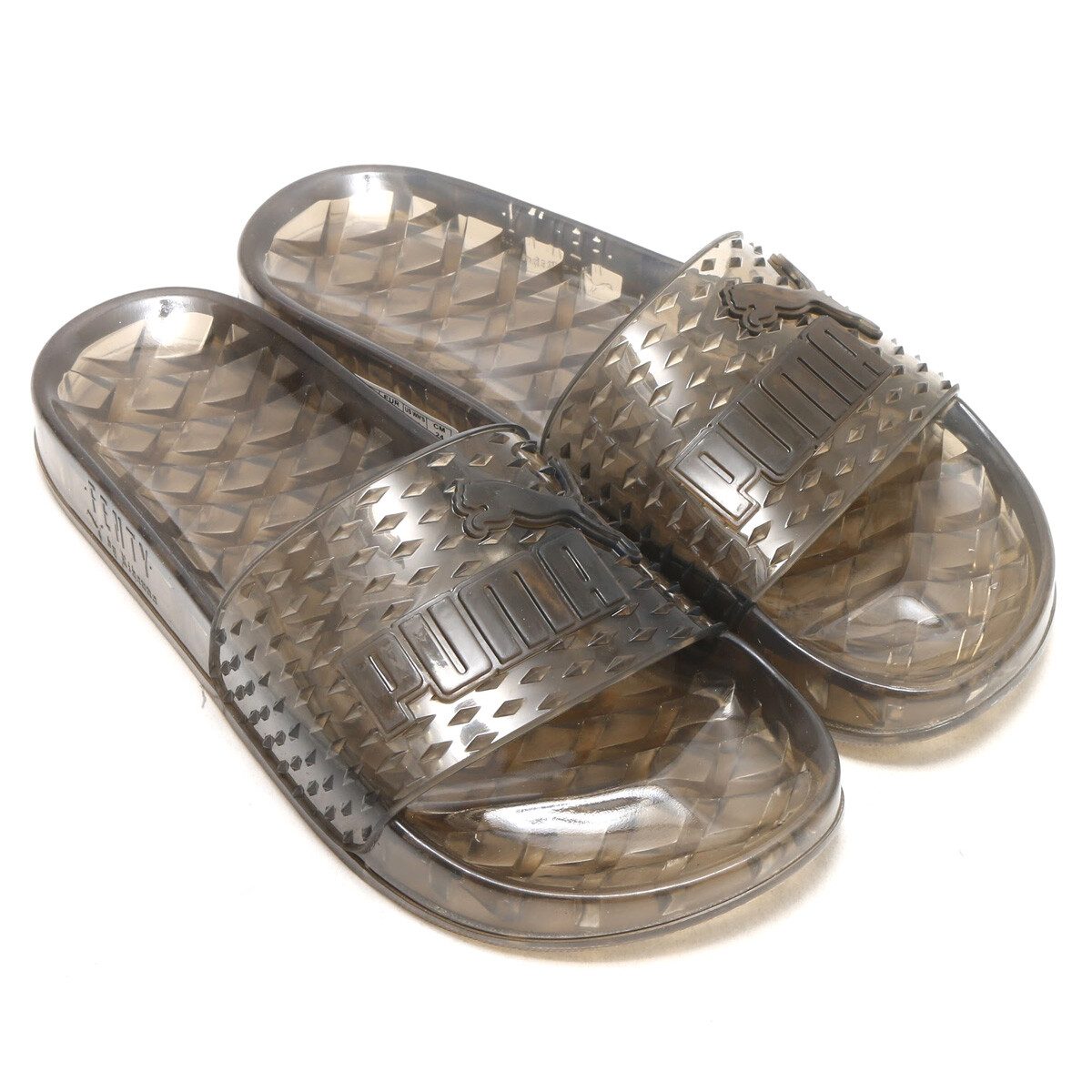 Puma Fenty x Rihanna Jelly Black Womens Size 6.5 Casual Slide Sandals  365773 02 | eBay
