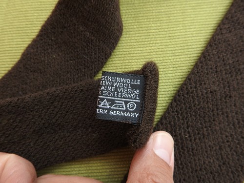 Vintage 70s Knitted Wool Tie Knit Necktie West Germany Flat End - Picture 4 of 6