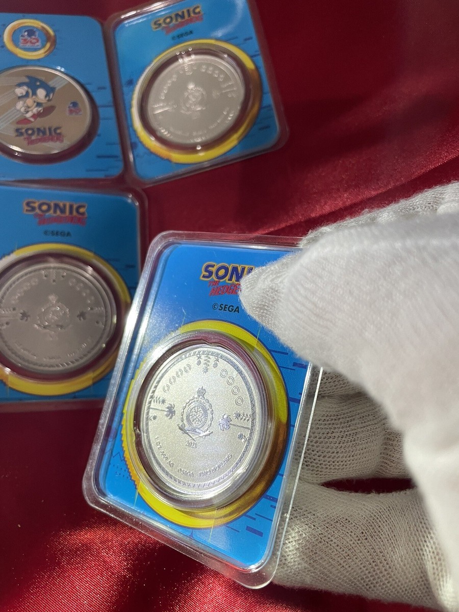 2021 Niue Sonic the Hedgehog 30th Anniv Colorized 1oz Silver Coin