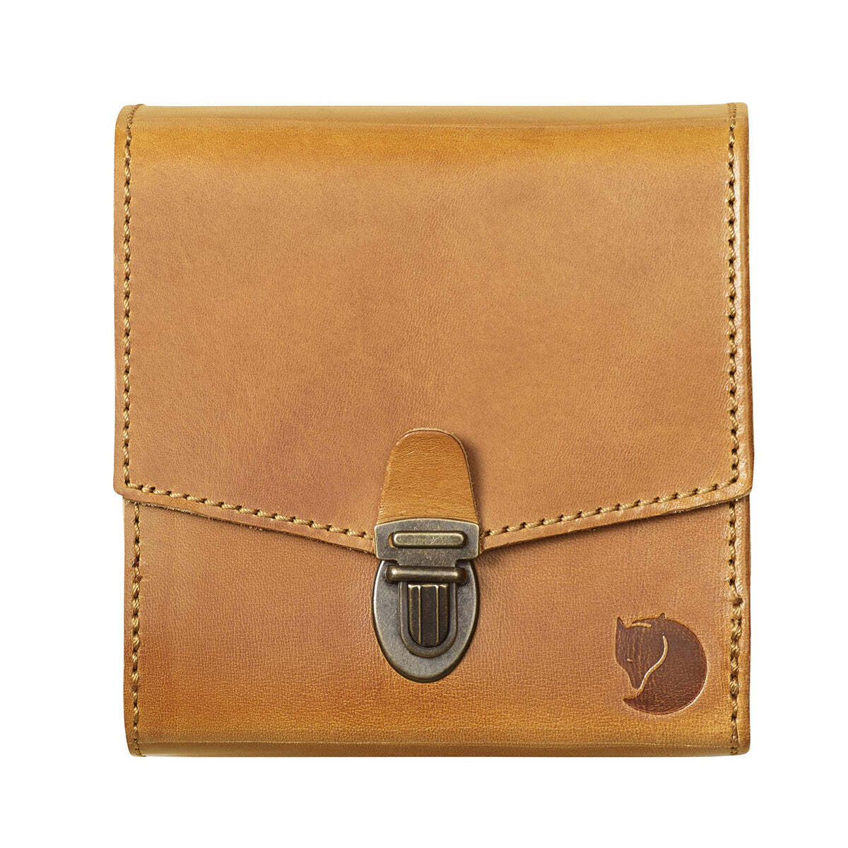 Bolso cartucho de cuero Fjallraven coñac