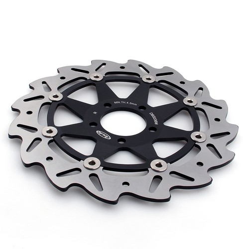 Pair Front Brake Disc Rotor For Kawasaki ZX-6R ZX600 ZX636 Ninja ZX6R 1995-2002 - Picture 2 of 2