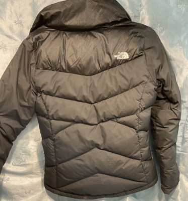 The North Face 650 Puffer Zip Jacket Womens Sz S/P Black | eBay