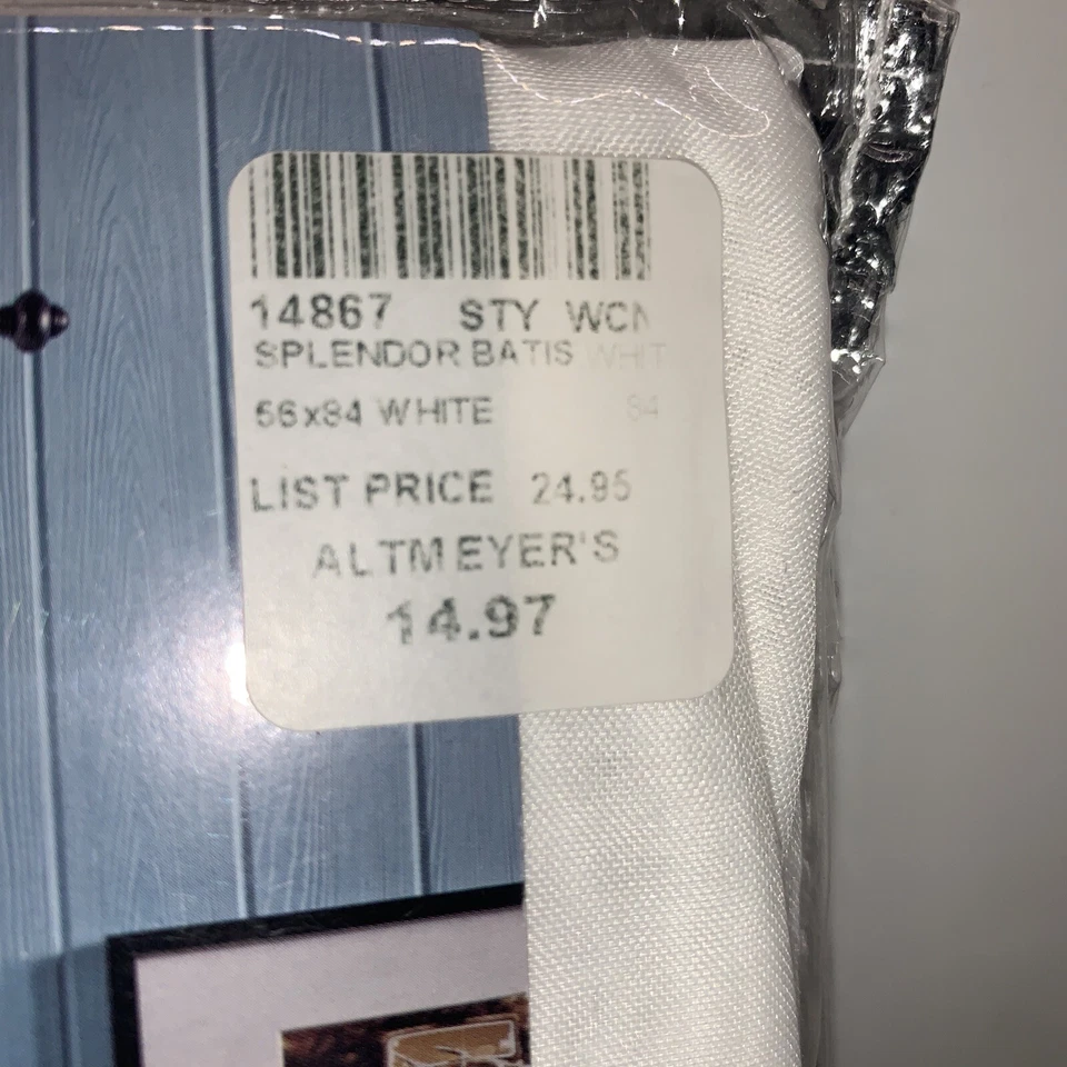 "Panel de bolsillo Stylemaster Splendor Batiste Rod blanco 84"" de longitud" Foto 2 de 4