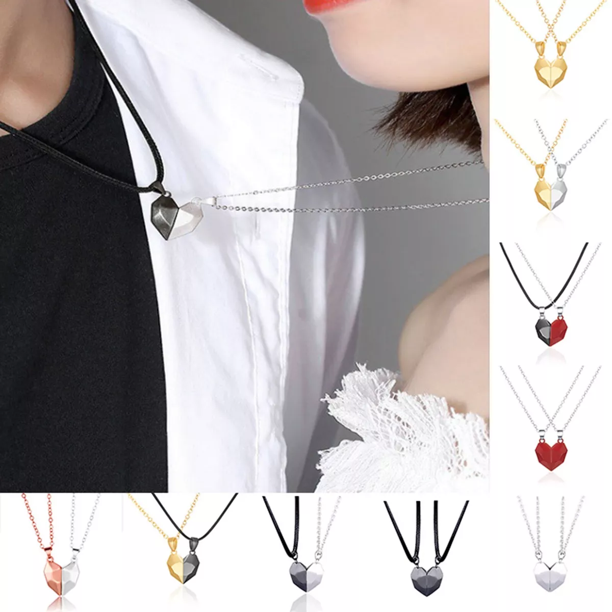 Couple Necklaces A Pair Of Love Necklaces New Wishes Long Pendant