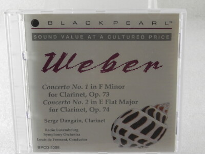 Carl Maria Von Weber - No. 1 in F Minor / No. 2 in E Flat Major... CD