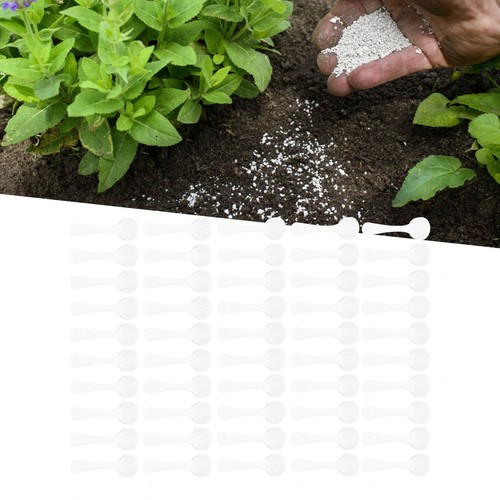 50x 5ml Plastic Measuring Spoon Medicine Powder Fertilizer Scoop Garden Supplies
