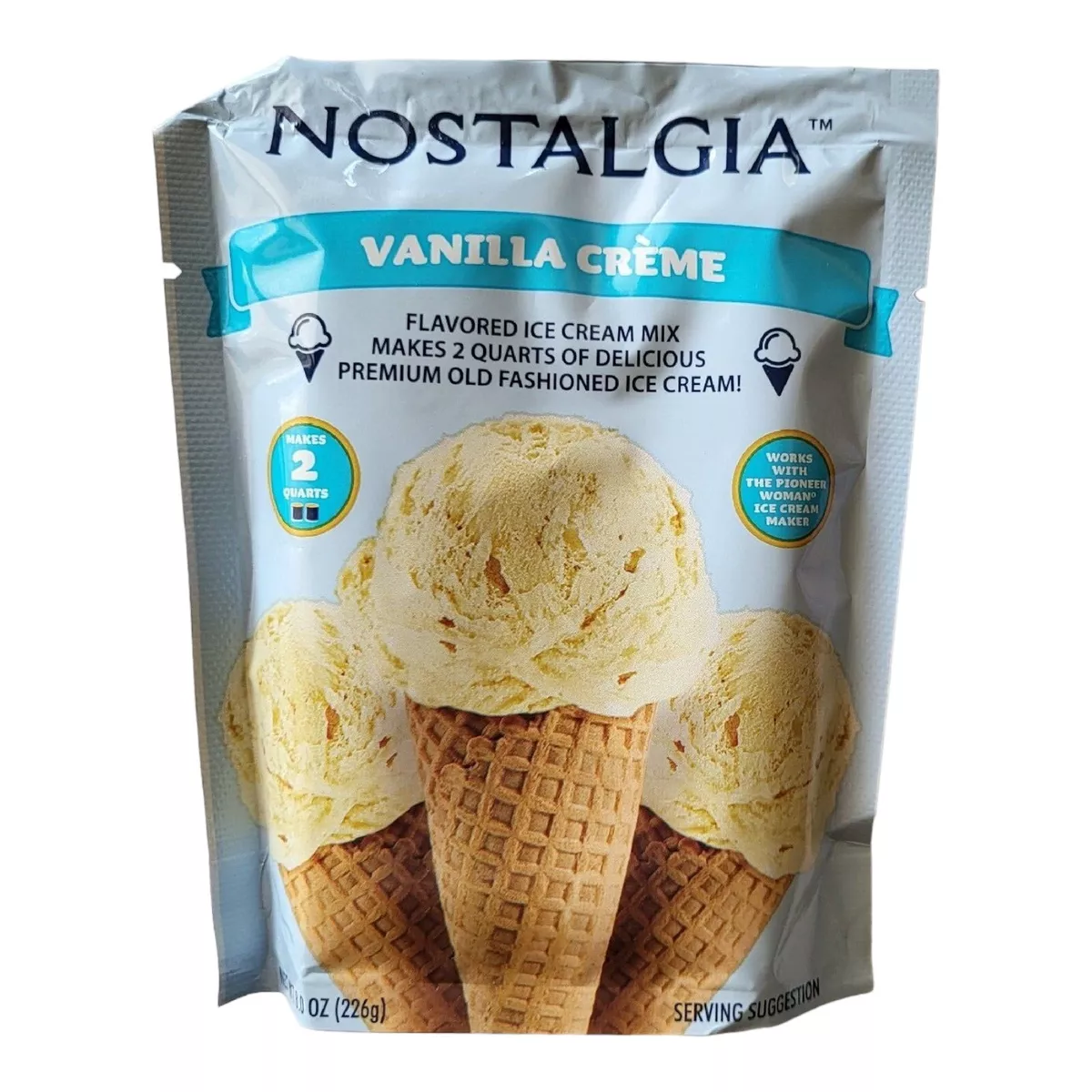 Nostalgia Premium Old FashionIce Ice Cream VANILLA CREME Mix 8oz 1
