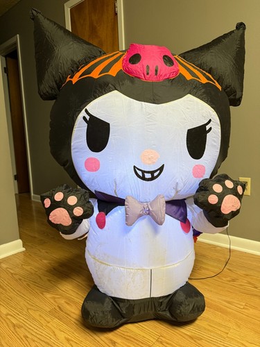 HELLO KITTY 4.5 FT.! Kuromi Halloween Airblown Yard Inflatable By Saniro