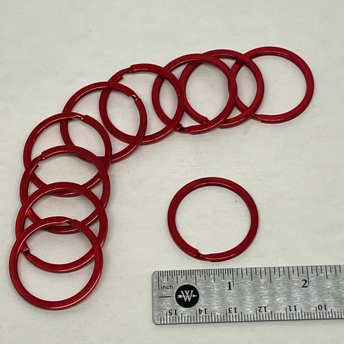 RED Split Key Rings - Brand New | Flat & Wide Style Color keyrings - 第 3/6 張圖片