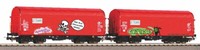 Piko 58257 Set 2 Schiebeplanwagen Railion Auf Wunsch Achstausch MäRklin Gratis