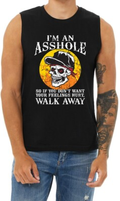 #ad #ad Offensive Funny Rude T shirt Sleeveless Muscle Tee Tank Tops Mens Tank Tops $18.95